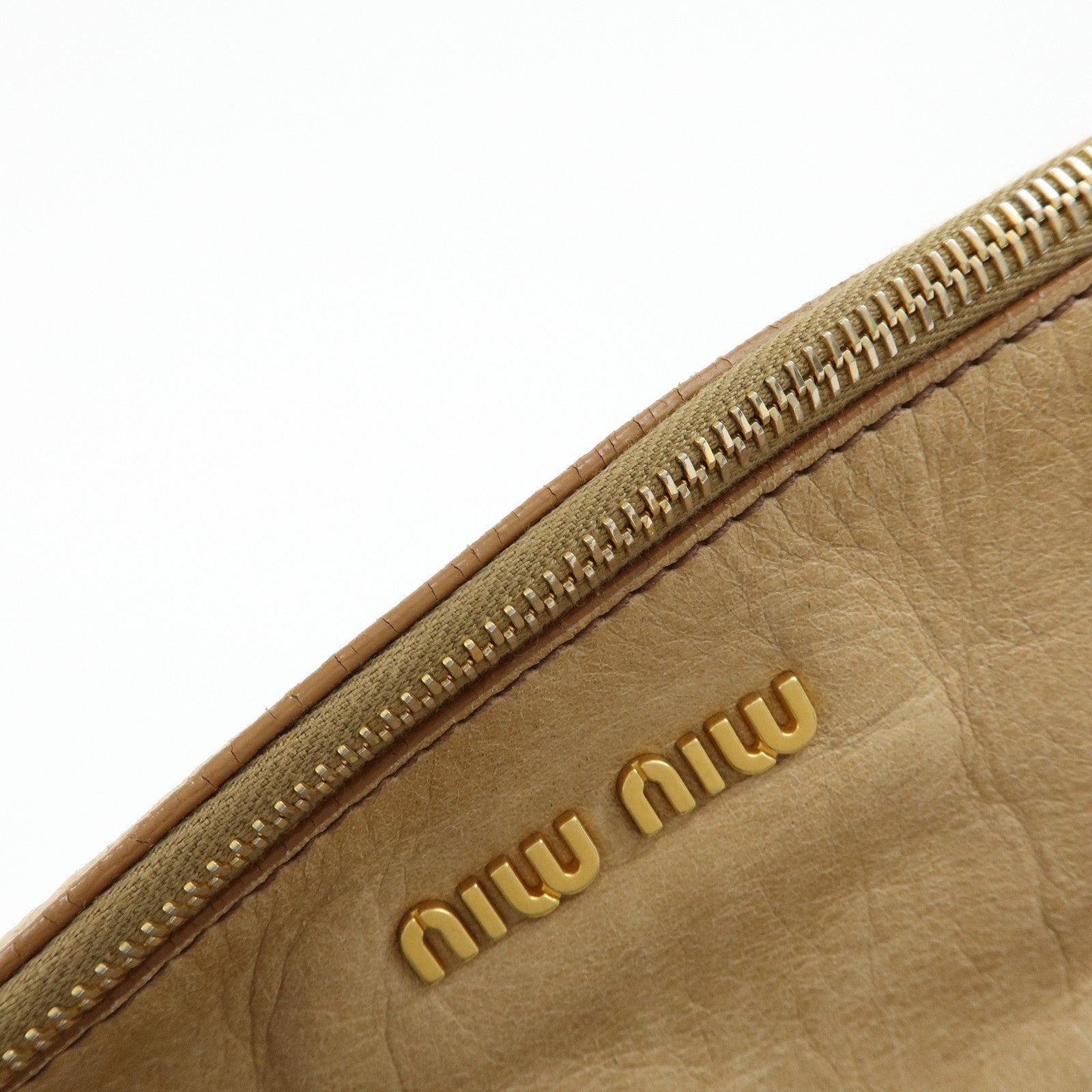 Miu Miu Handbag - Beige, Leather