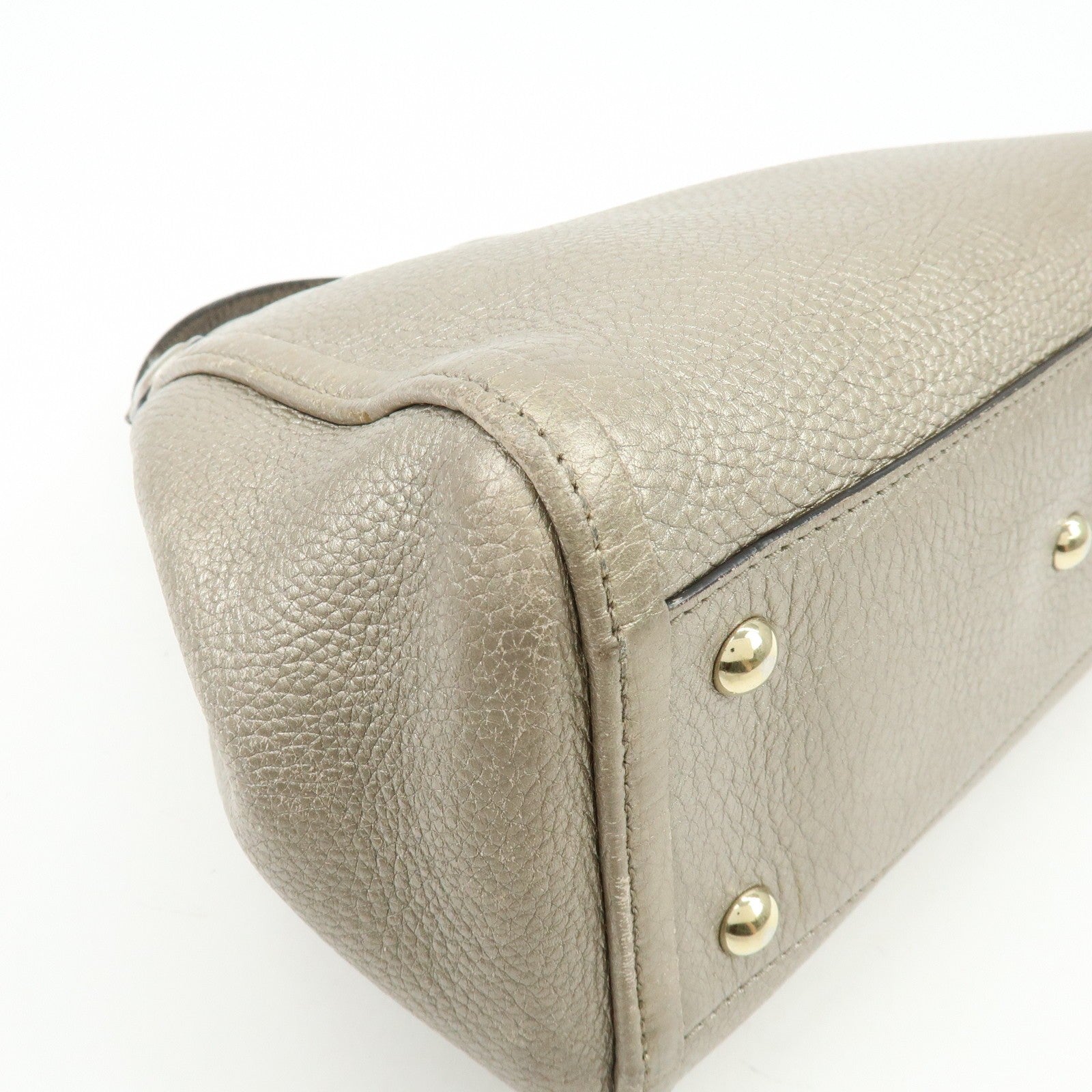 Gucci Soho Interlocking G 2Way Bag - Champaign Gold, Leather