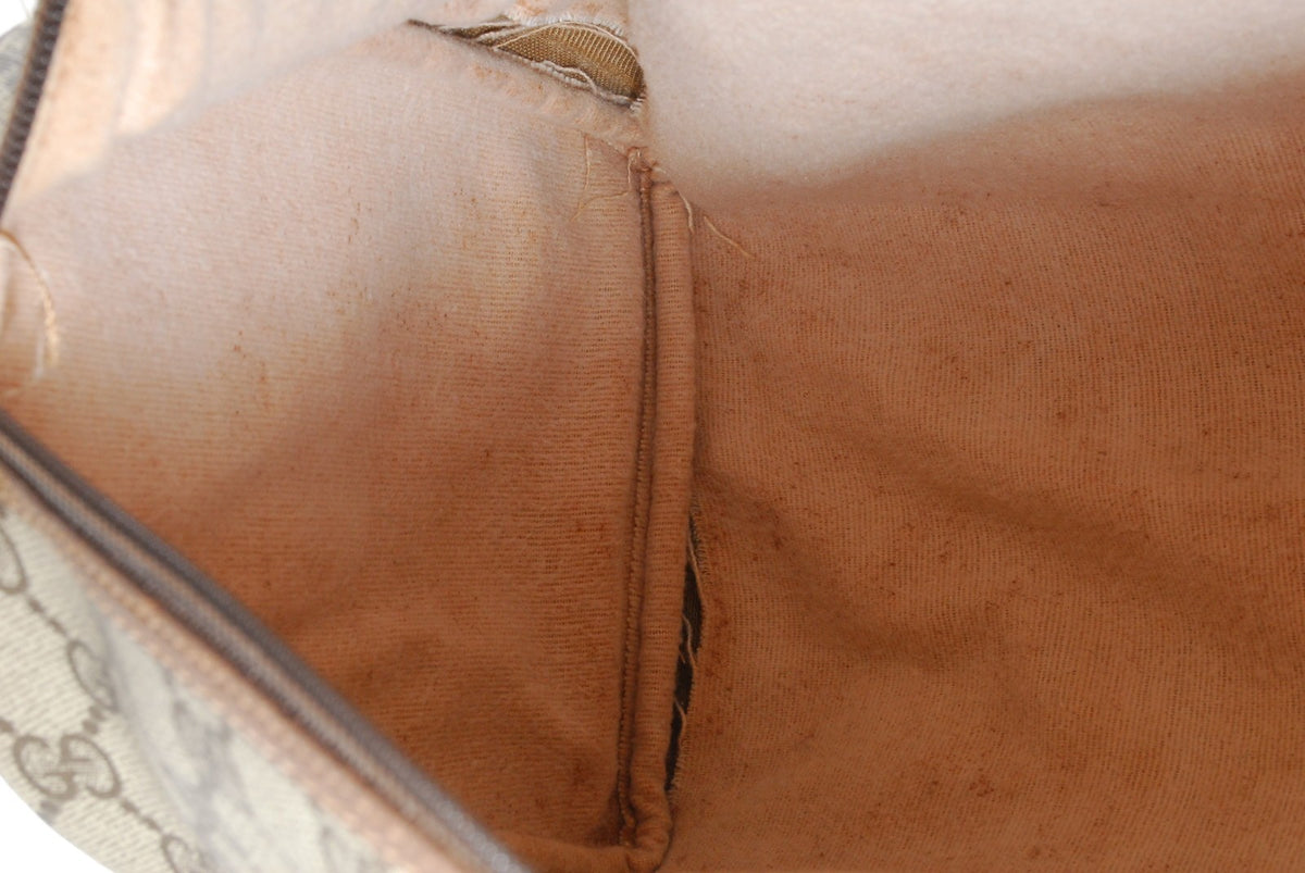 Gucci GG Supreme Shoulder Bag - Beige Brown, Canvas Leather