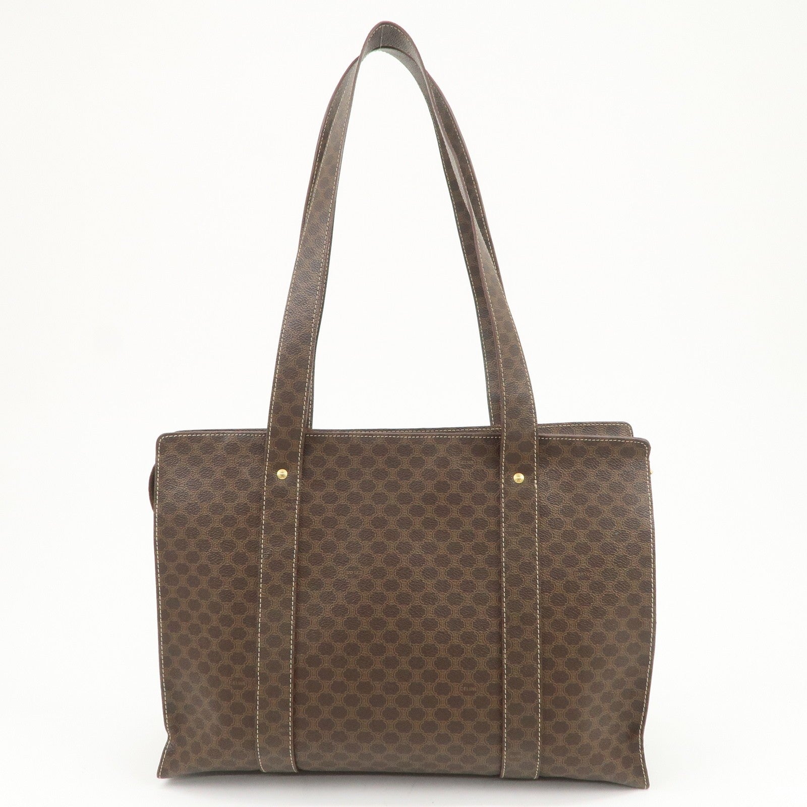 Celine Macadam Tote Bag - Brown, PVC Coating Canvas