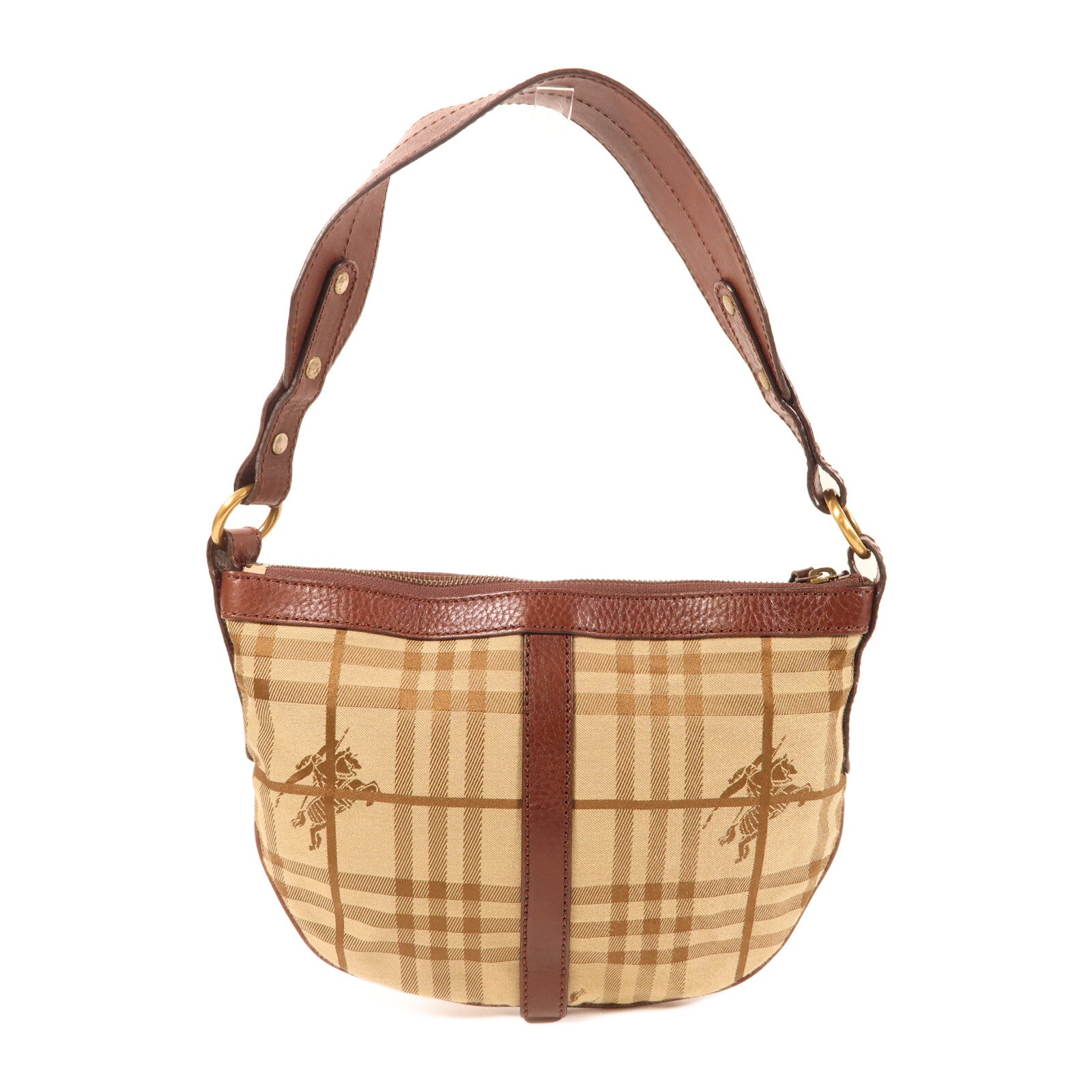 Burberry GHW Shoulder Bag - Brown, Canvas