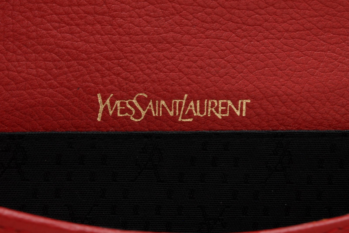 Saint Laurent Yves Saint Laurent Shoulder Bag - Red, Leather