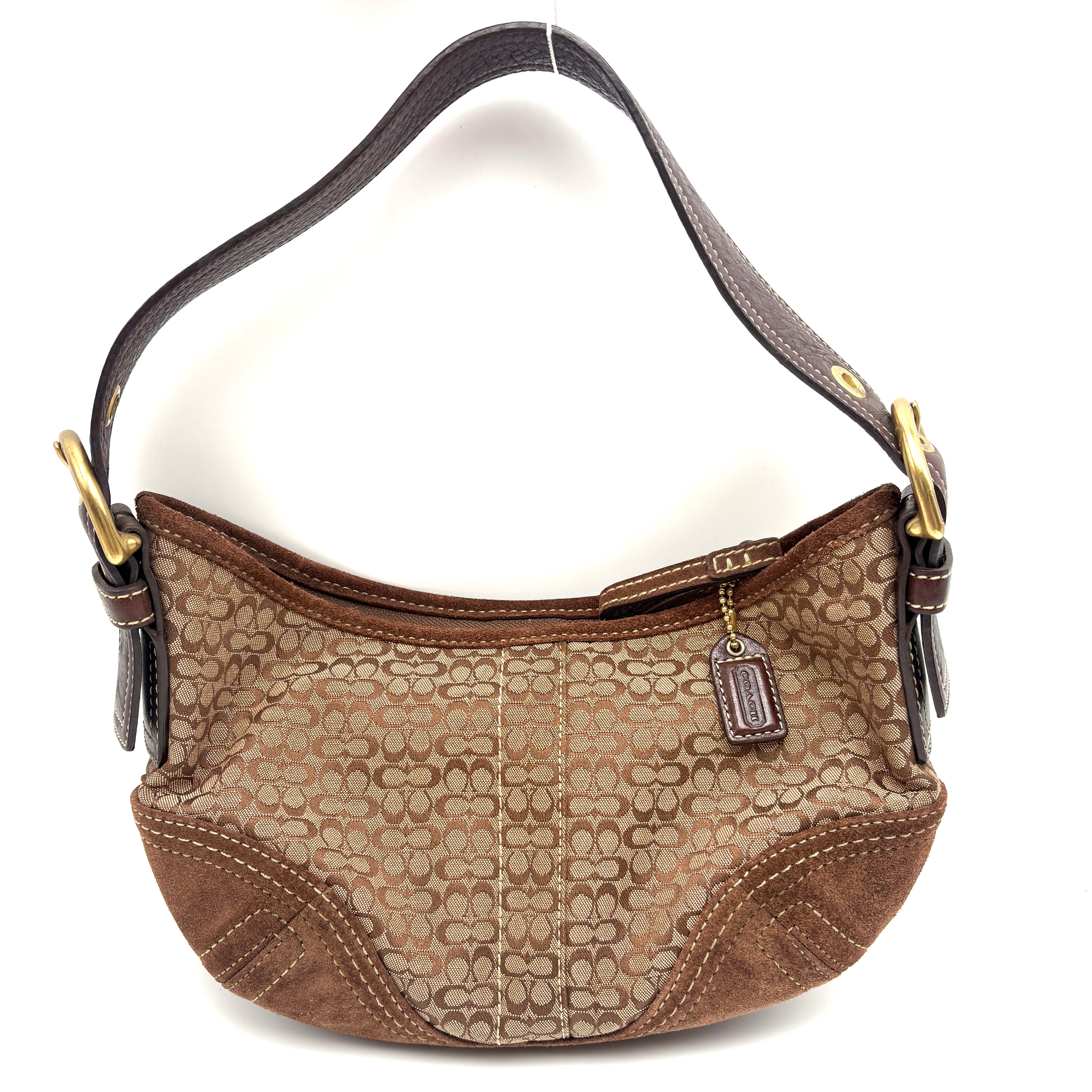 Coach Signature Suede Bag