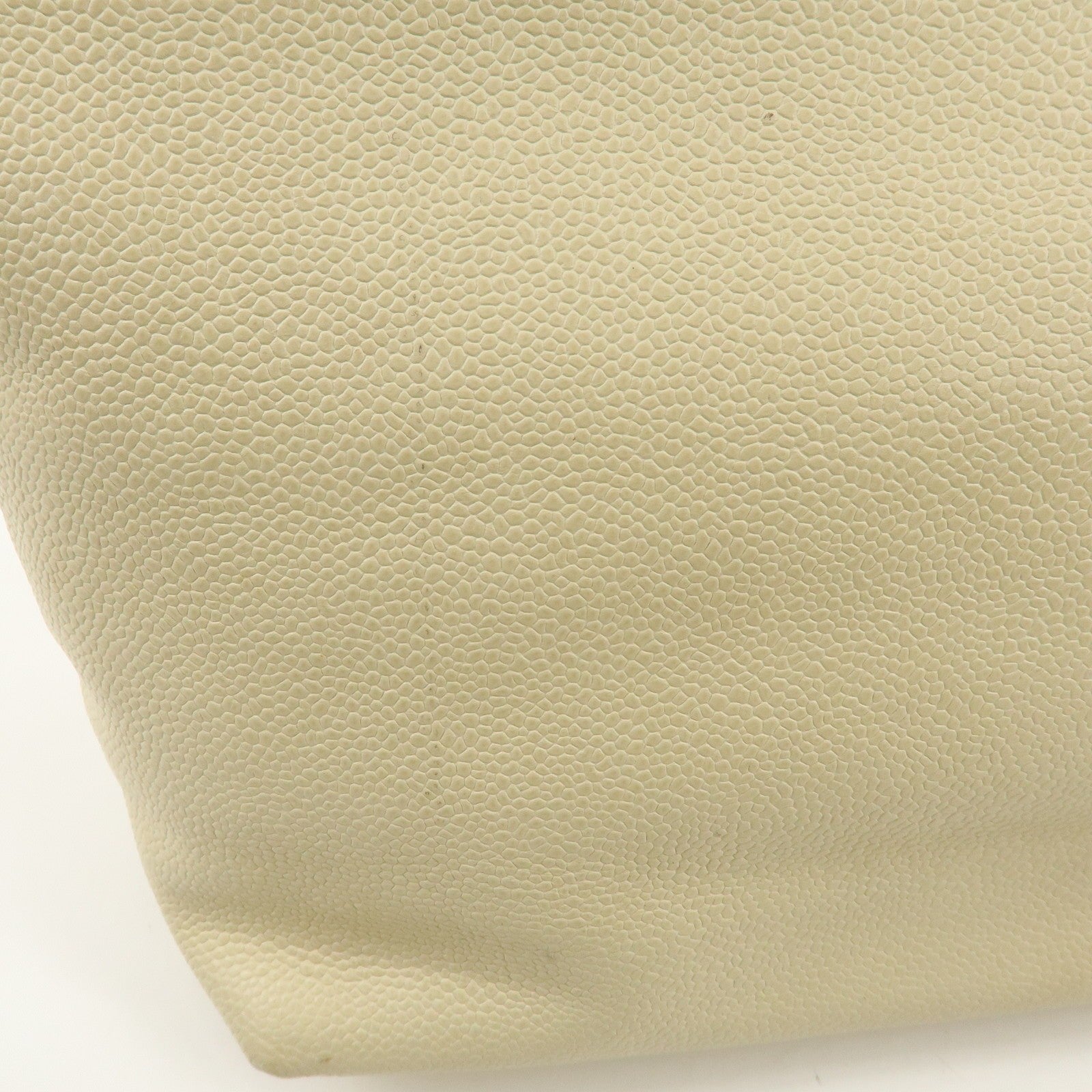 Chanel Coco Mark Caviarskin Tote Bag - Ivory, Leather