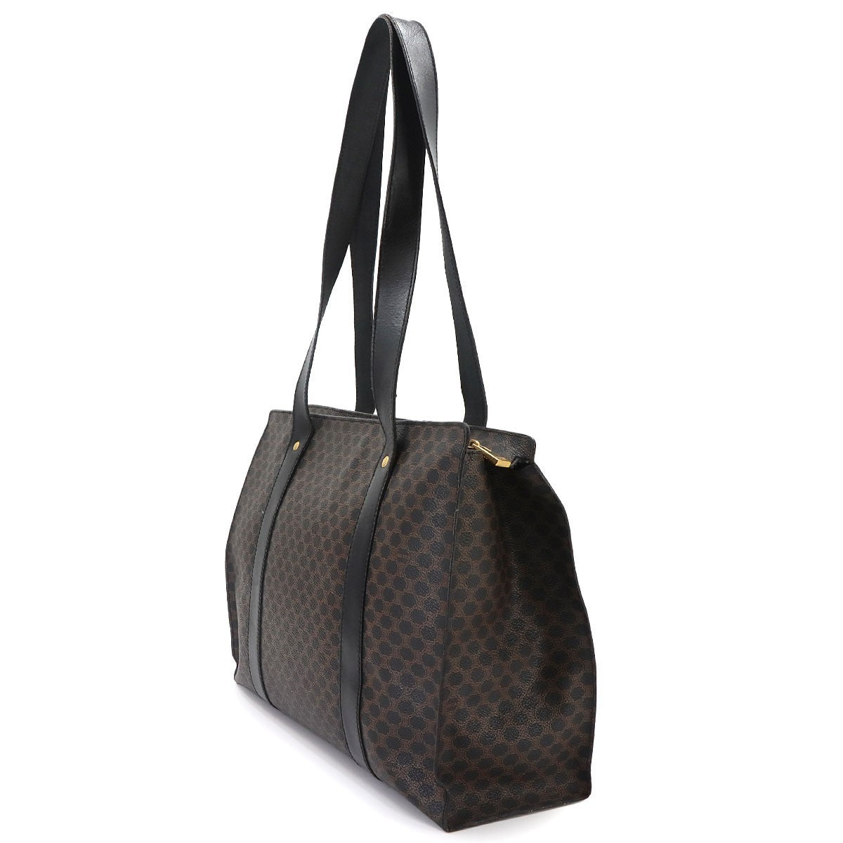 Celine Macadam Tote Bag - Black, Brown, PVC, Leather
