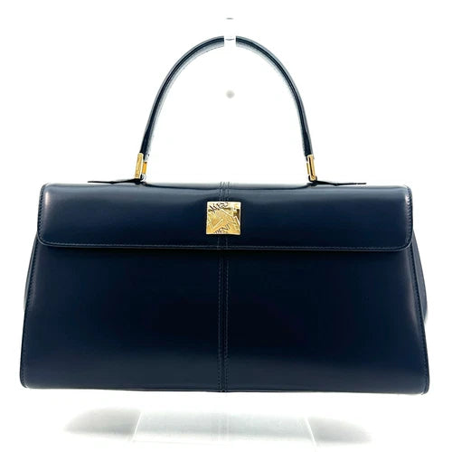 Saint Laurent Yves Saint Laurent Top Handle Bag - Navy, Leather 