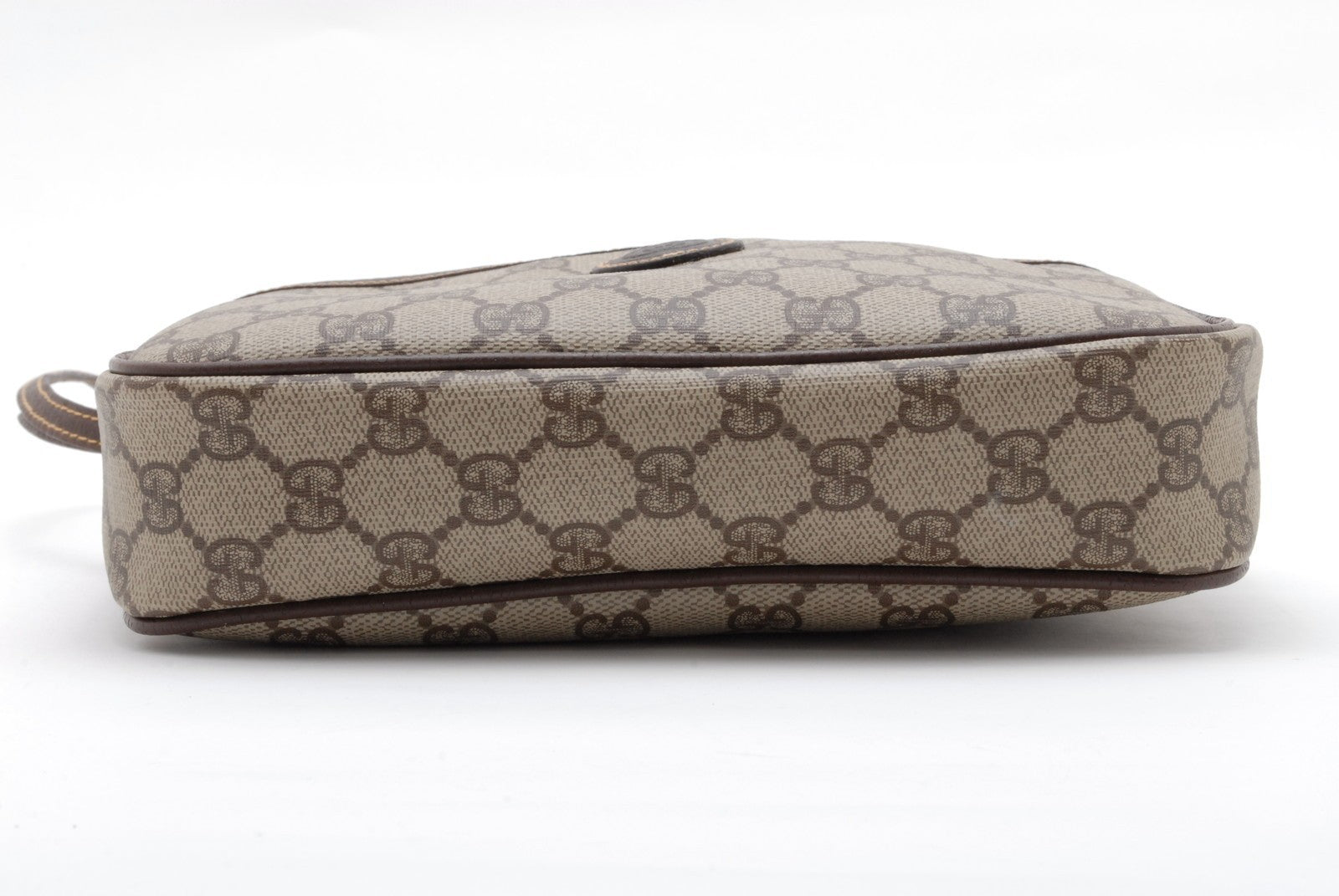 Gucci Pouch Clutch Bag - Brown, PVC Leather