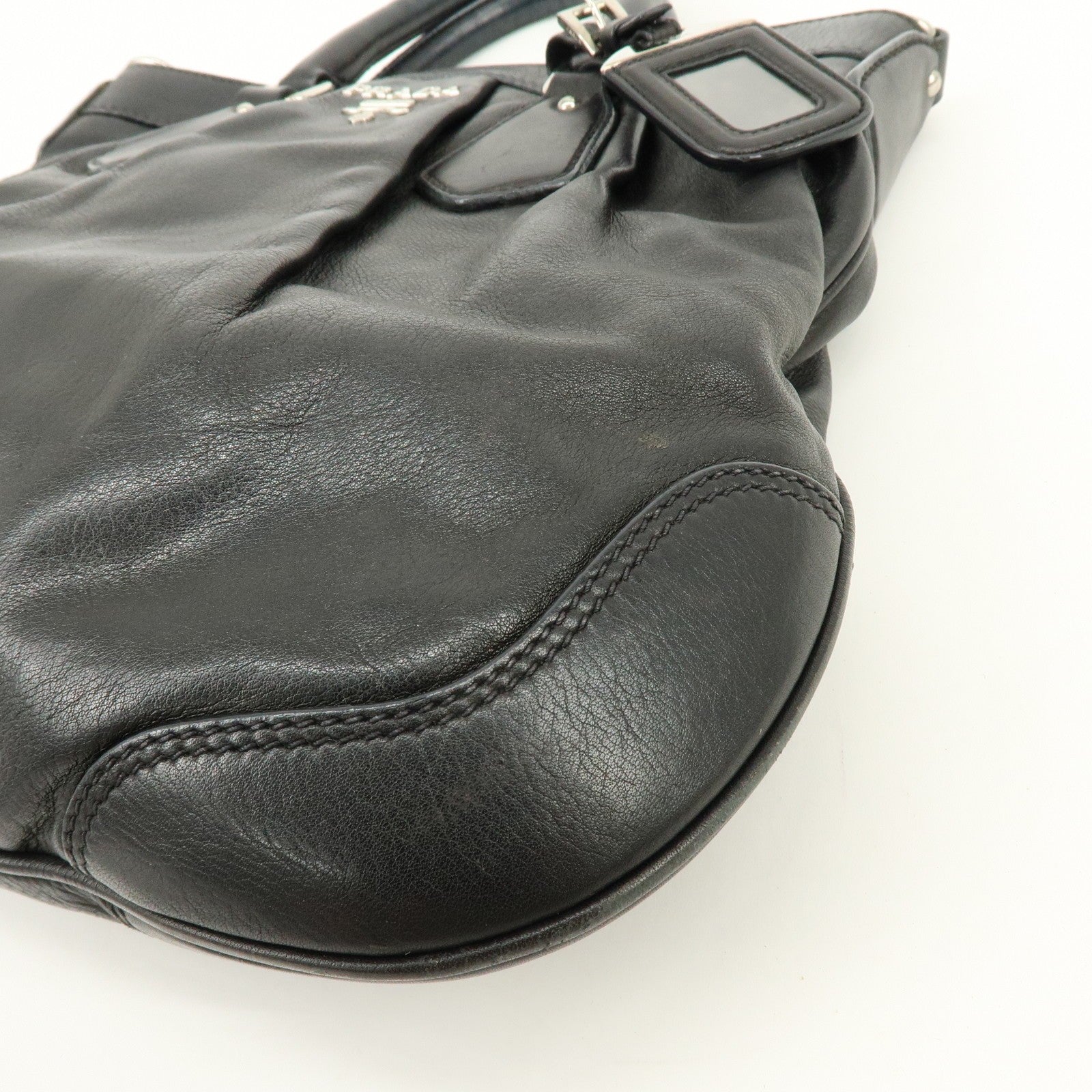 Prada 2Way Bag Hand Bag - Black, Leather