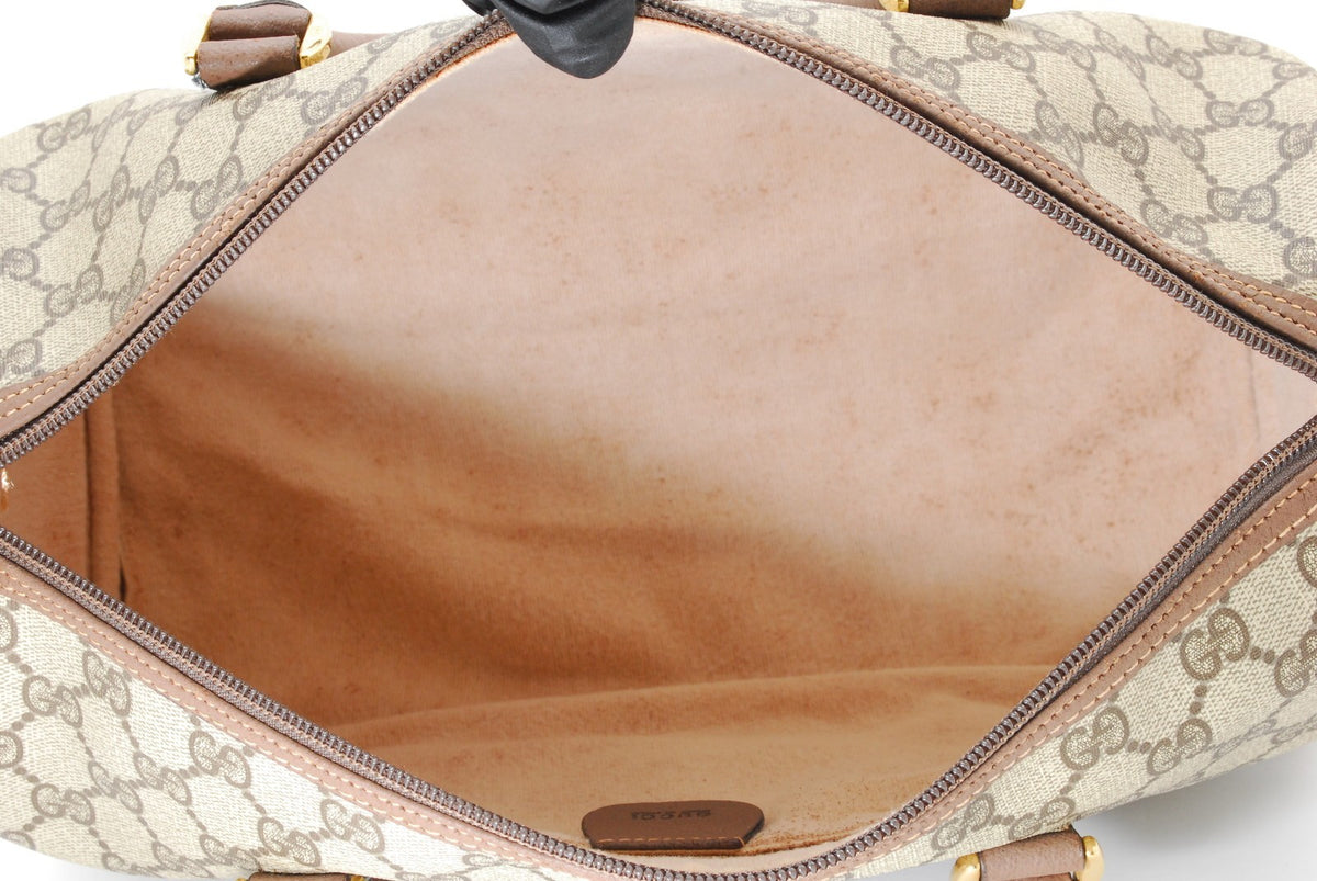 Gucci GG Supreme Shoulder Bag - Beige Brown, Canvas Leather