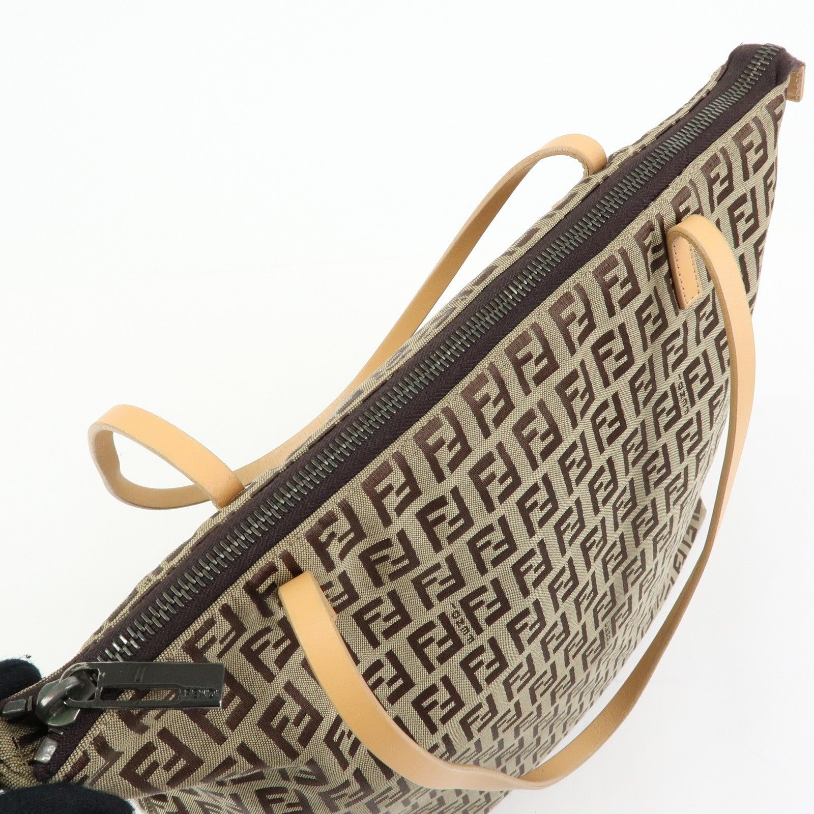 Fendi Tote Bag - Beige, Canvas Leather