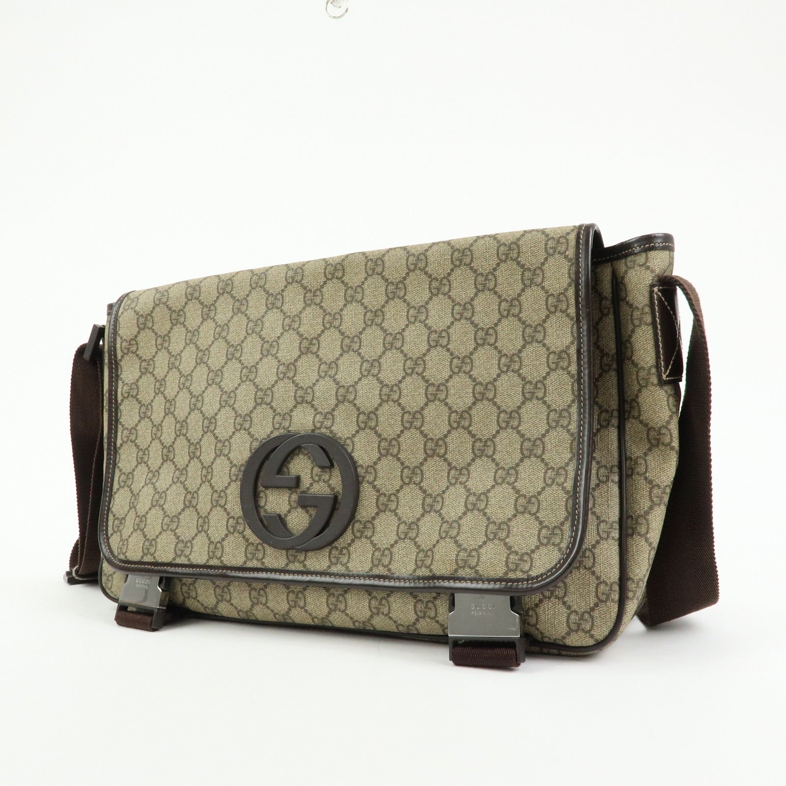 Gucci Shoulder Bag - Brown, GG Supreme, Leather