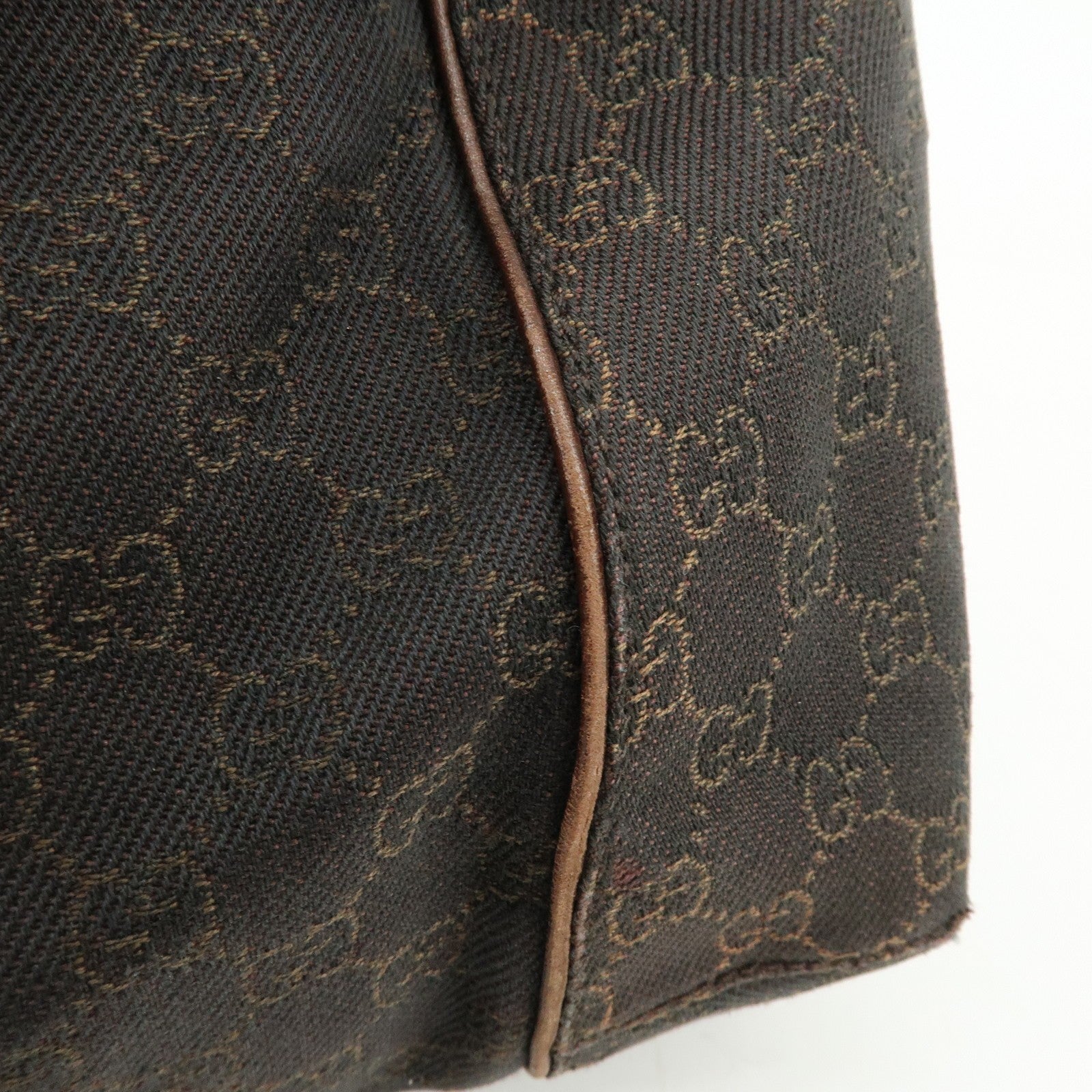 Gucci Shoulder Bag - Dark Brown, GG Canvas, Leather