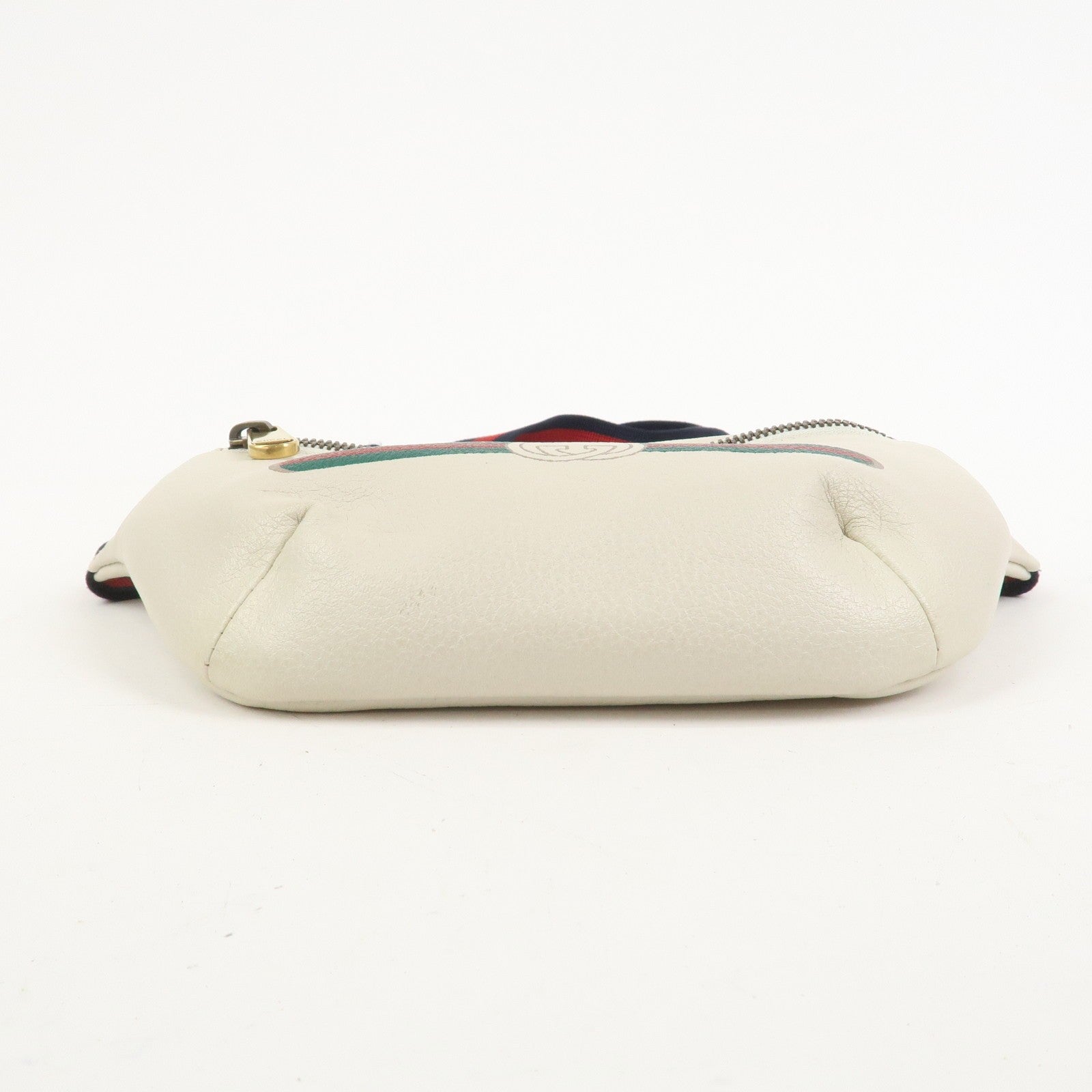 Gucci Sherry Leather Waist Pouch - White, Leather 