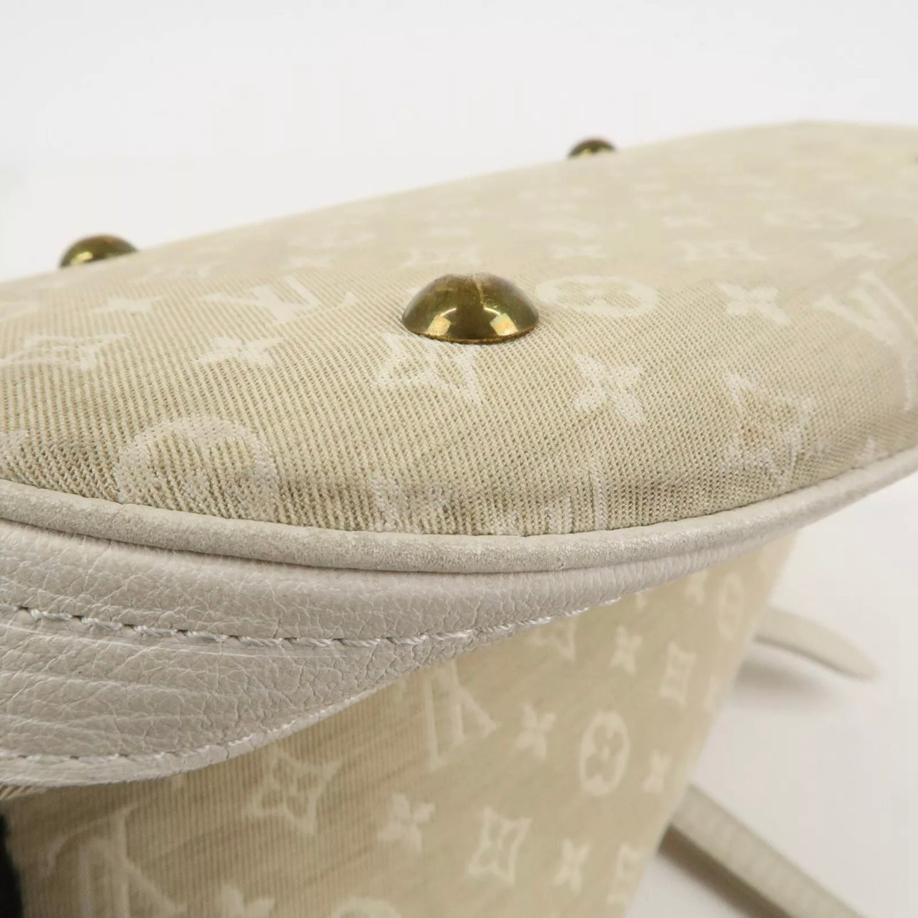 Louis Vuitton Monogram Mini Lin Bucket PM Hand Bag