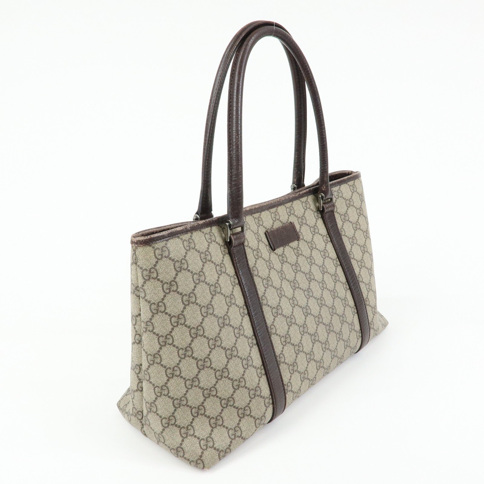 Gucci Supreme Tote Bag - Beige, GG Supreme Leather