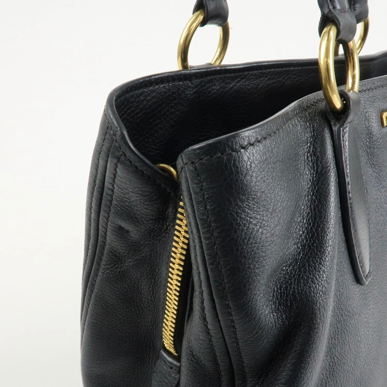 MIU MIU Shoulder Bag - Black, Leather