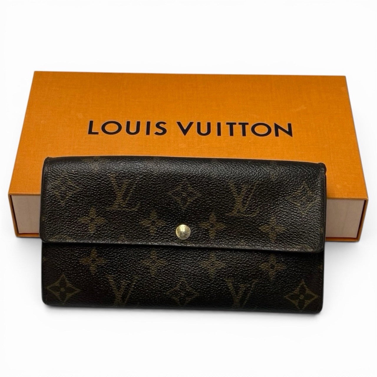 Louis Vuitton Portefeuille Sarah Wallet - Brown, Leather