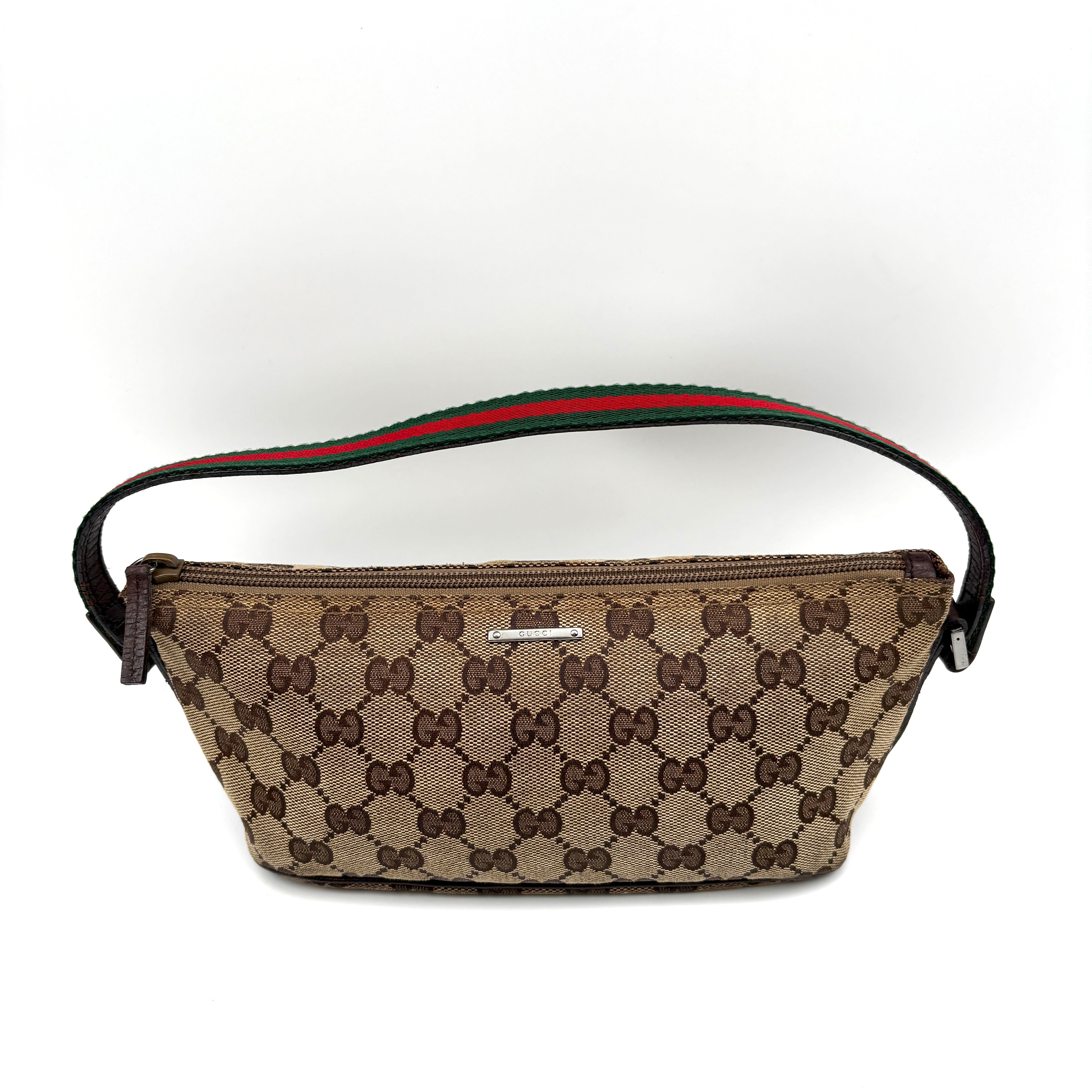 Boat bag GG Canvas Sherryline Beige Brown