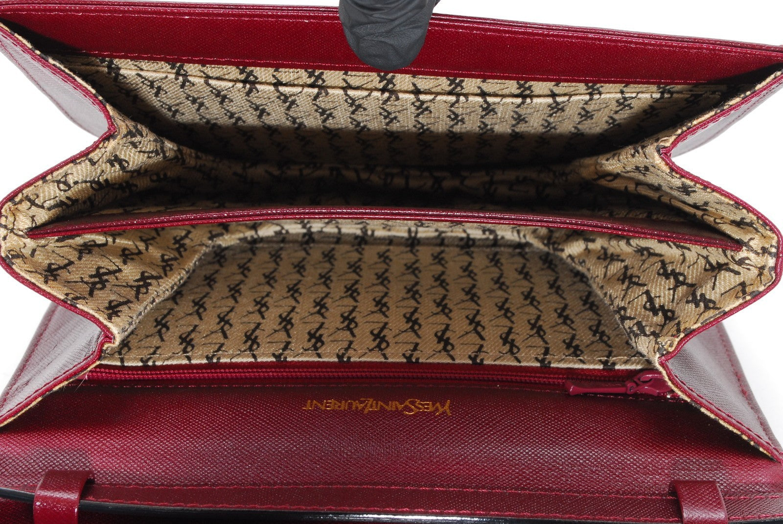 Saint Laurent Yves Shoulder Bag - Red Bordeaux, Leather