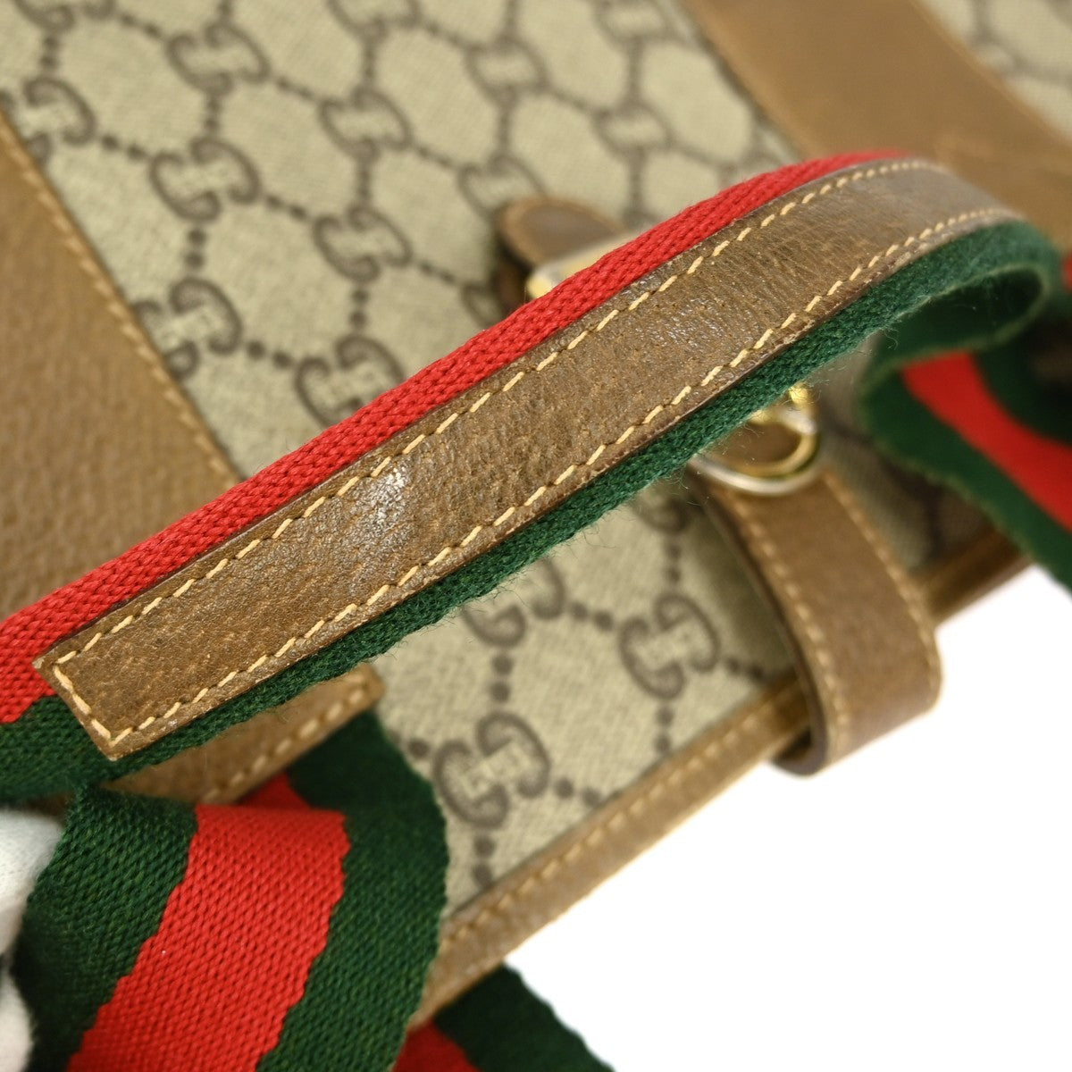 Gucci GG Tote Handbag - Beige, PVC 