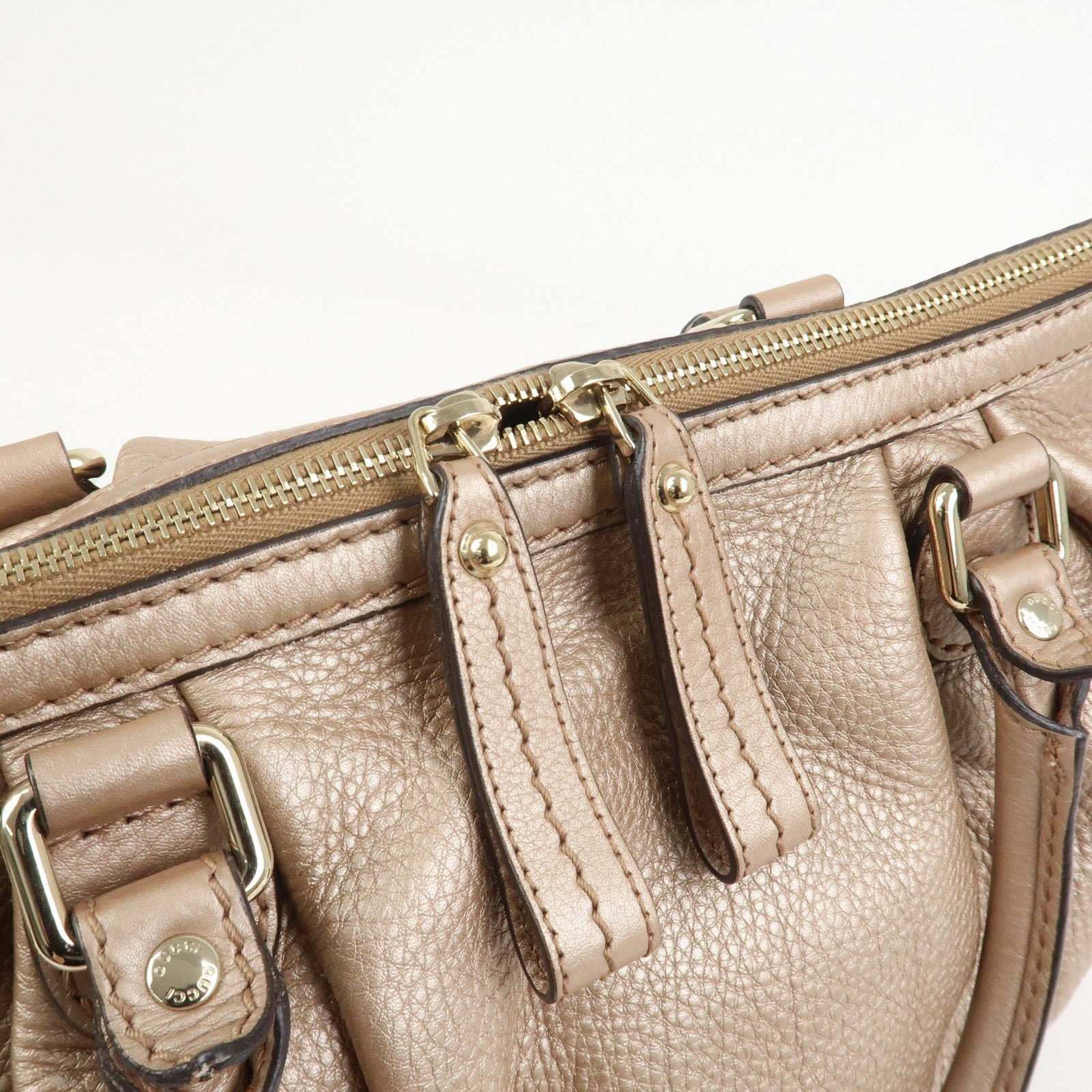 Gucci Sukey Interlocking G 2Way Shoulder Bag - Champagne Pink, Leather 