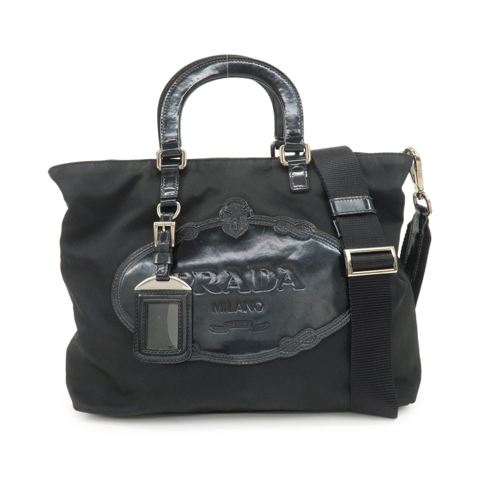 Prada BR3228 2Way Bag - Black, Nylon and Leather