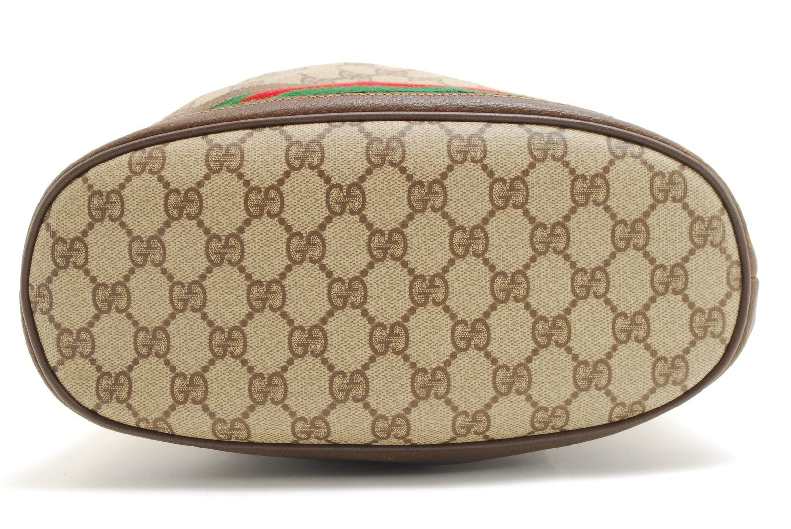 Gucci Vintage GG Sherry Line Shoulder Bag - Brown, PVC Leather
