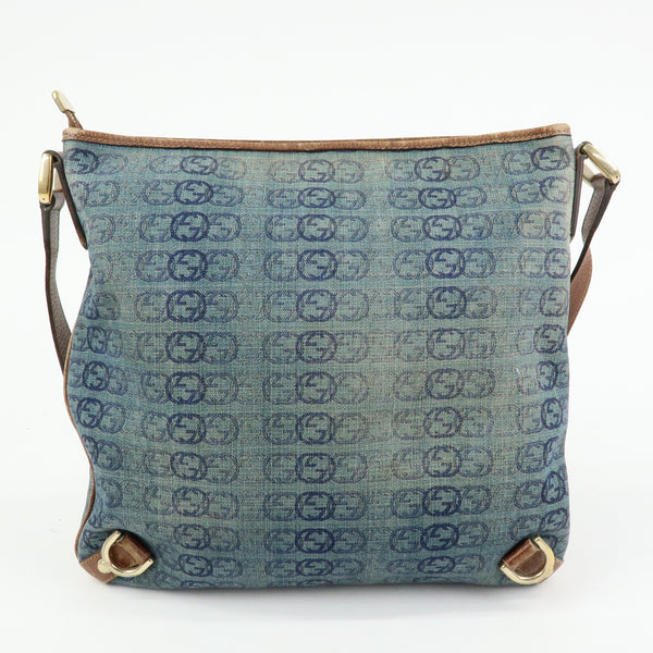 Gucci Abbey Crossbody Bag - Navy, Denim and Leather