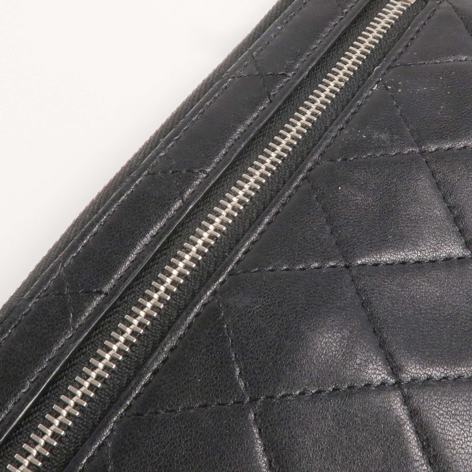 Chanel CC SHW Long Wallet - Black, Lambskin Leather