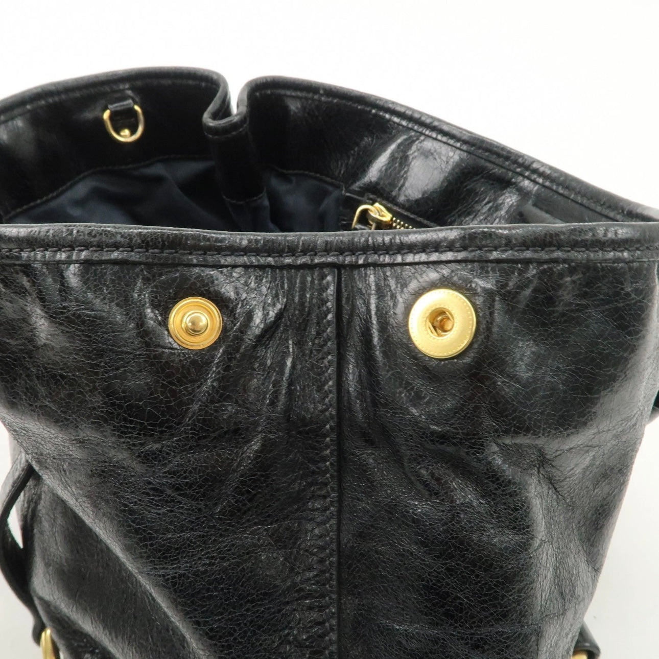 MIUMIU Leather Hand, crossbody Bag Black