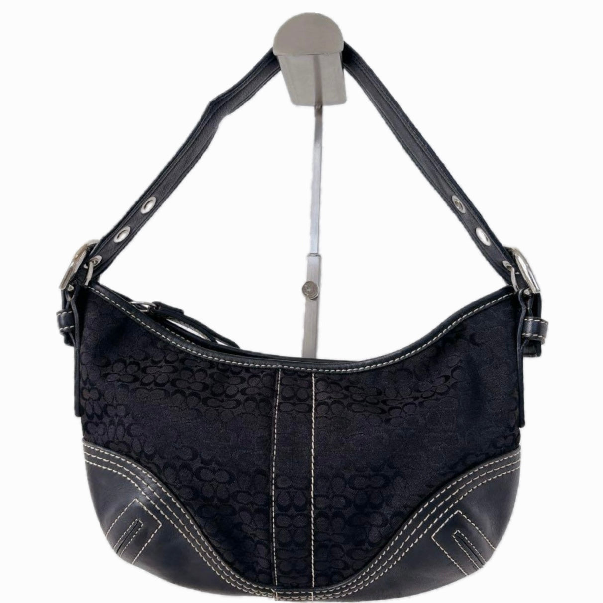 Coach Signature Black Shoulder Bag