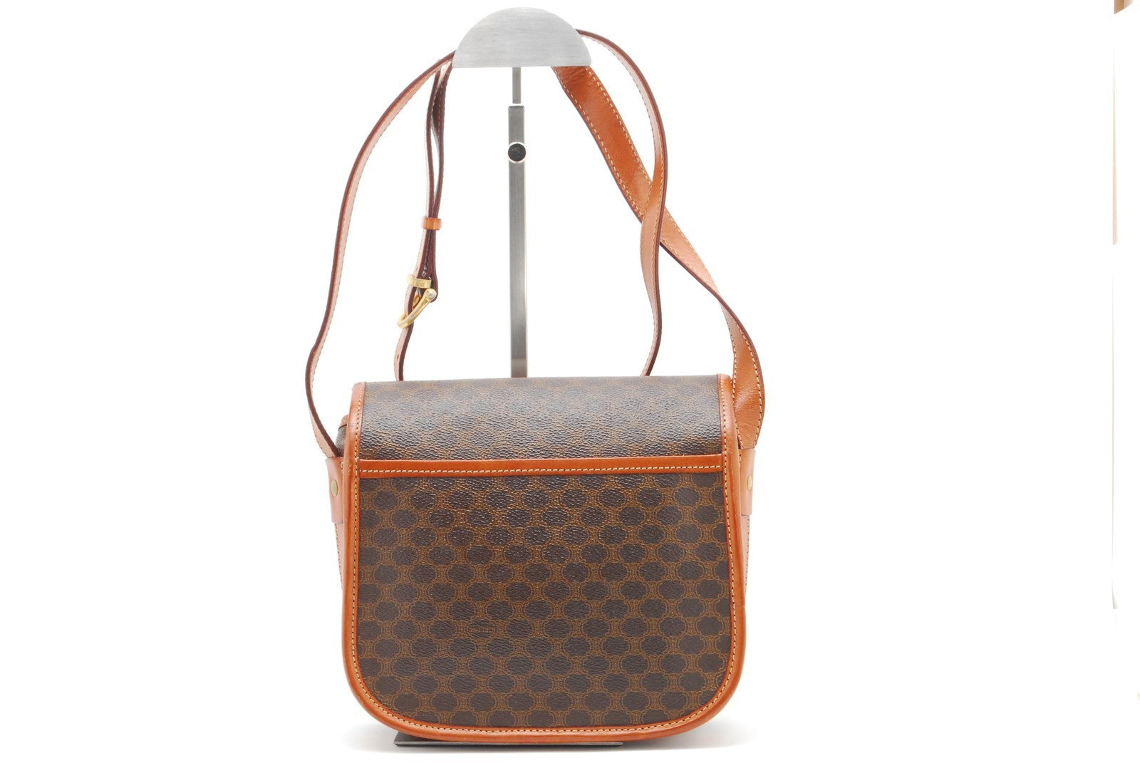 Celine Macadam Shoulder Bag - Brown, Leather PVC 