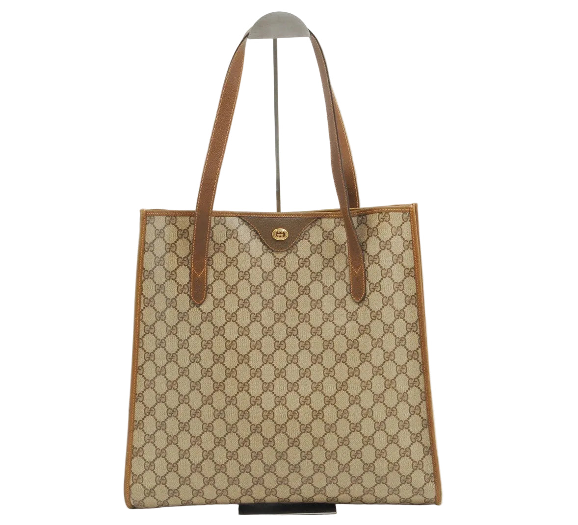 Gucci Vintage GG Supreme Shoulder Bag - Brown, PVC Leather 