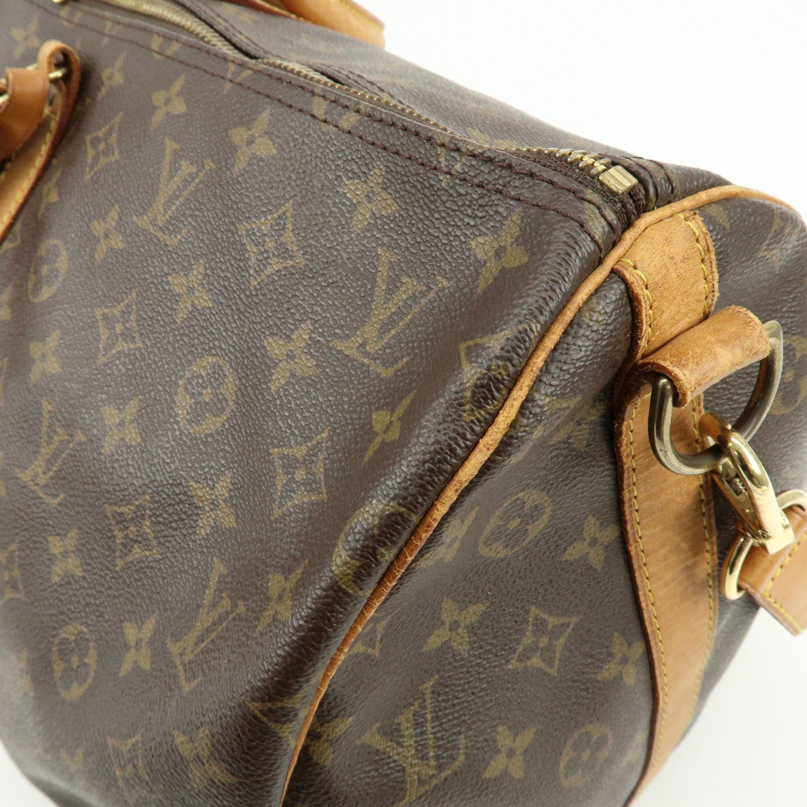 Louis Vuitton Monogram Keep All Bandouliere 55 Boston Bag - Brown, Canvas 
