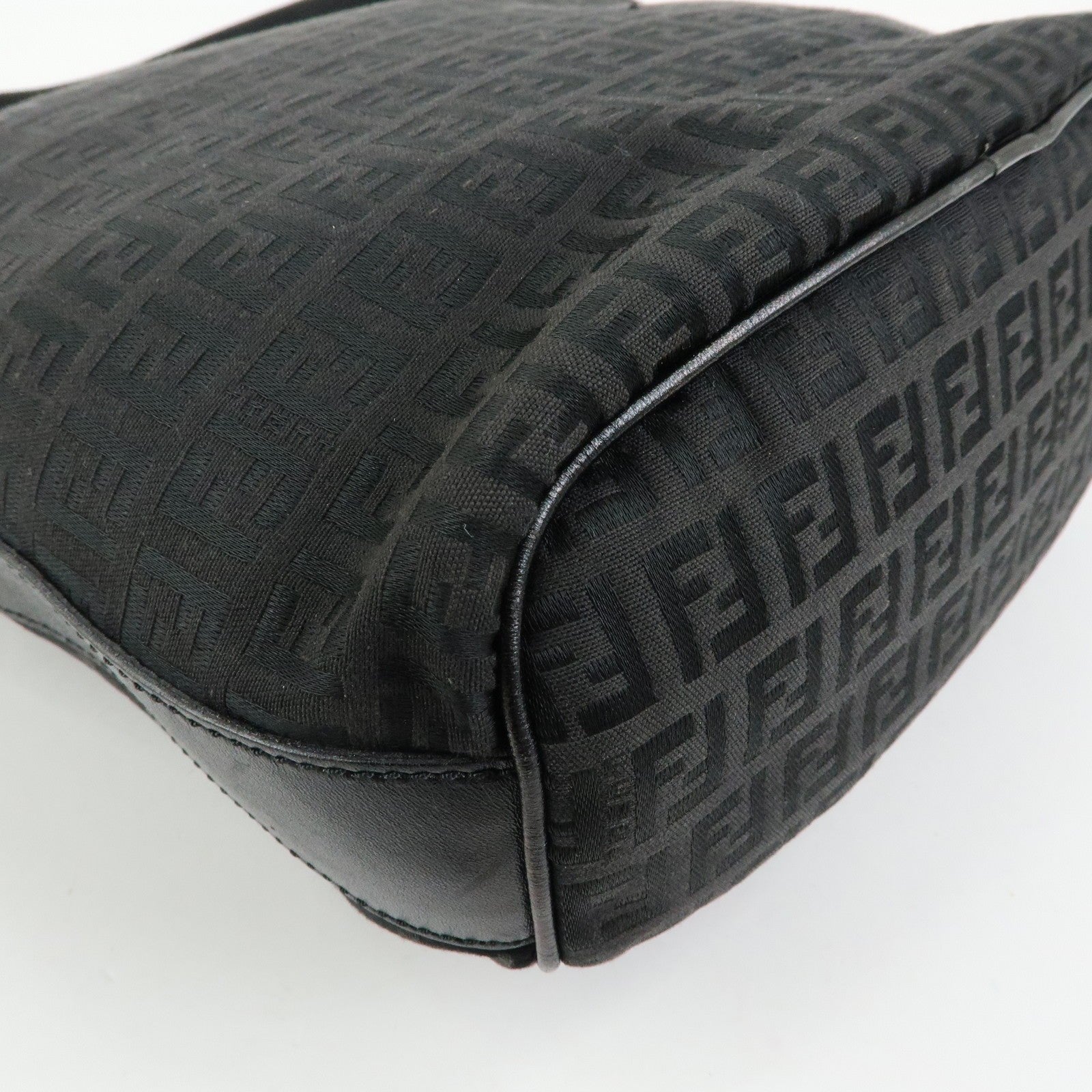 Fendi Shoulder Bag - Black, Canvas, Leather