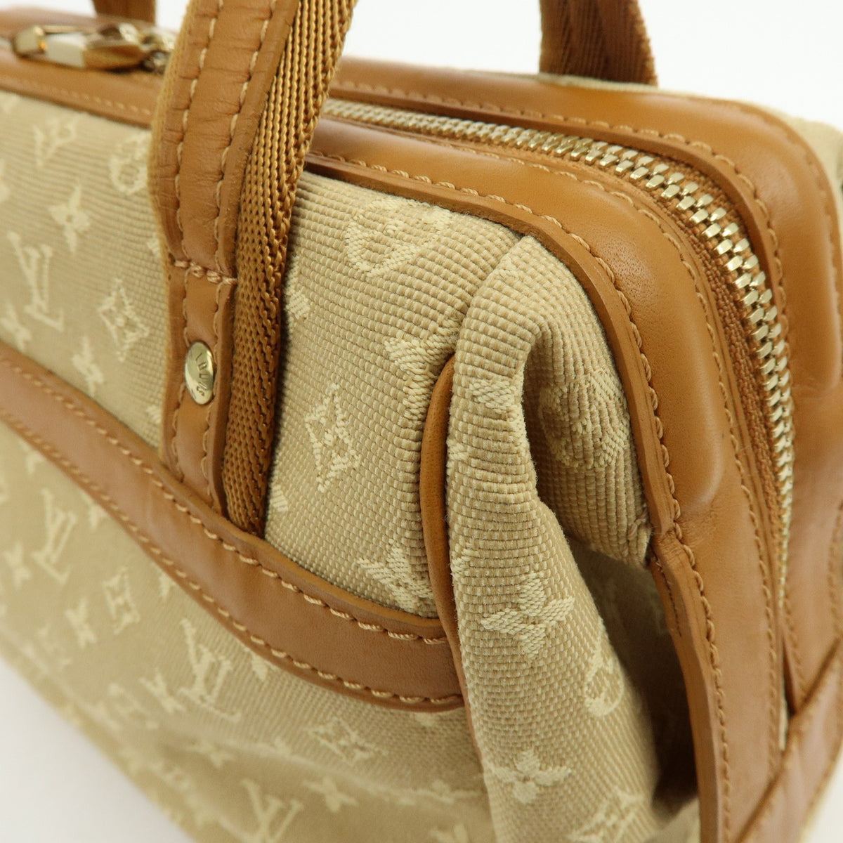 Louis Vuitton Hand Bag - Beige, Monogram Mini Canvas, Leather