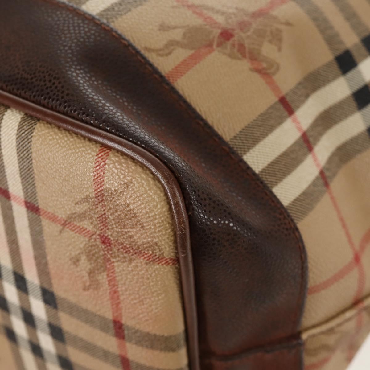 Burberrys Nova Check Hand Bag - Beige/Gold, PVC Leather