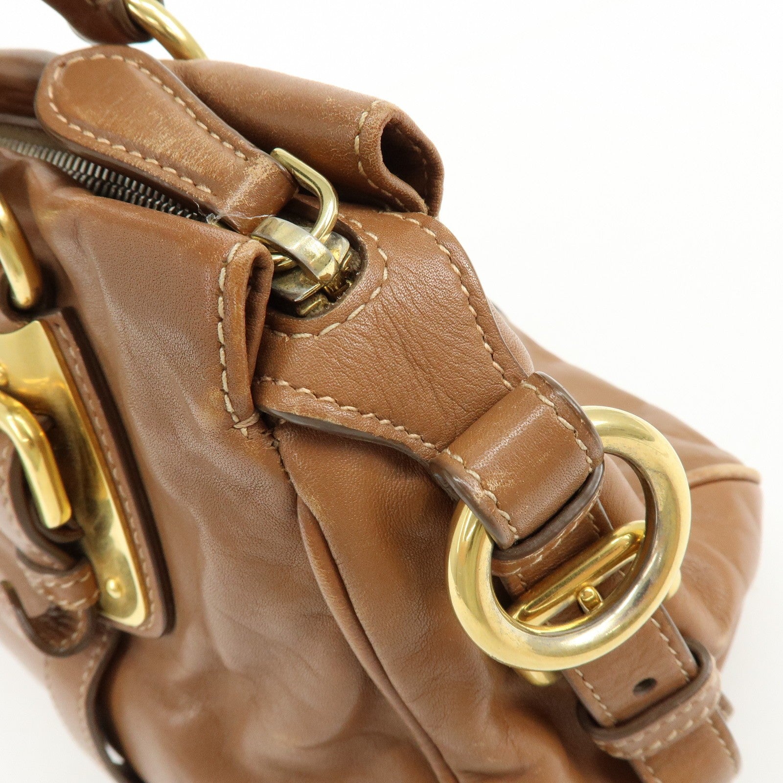 Prada 2Way Bag Handbag - Brown, Leather