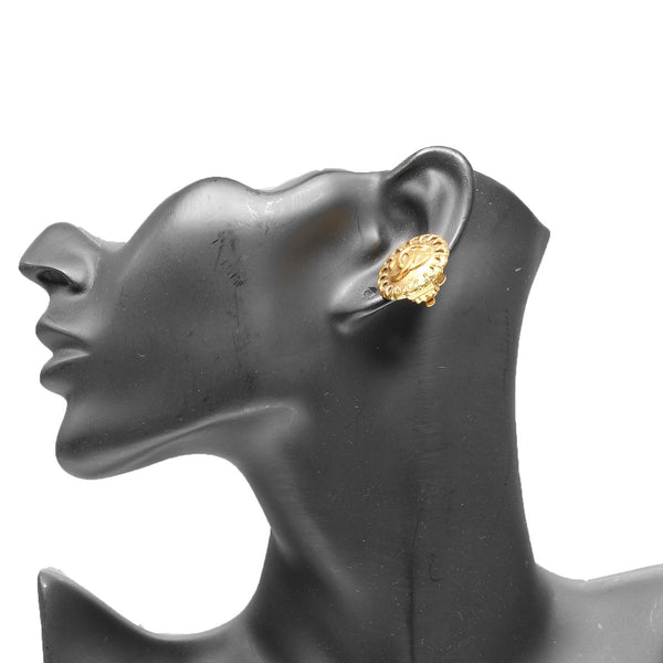 Chanel COCO Mark Earring - Gold, Plated Gold 