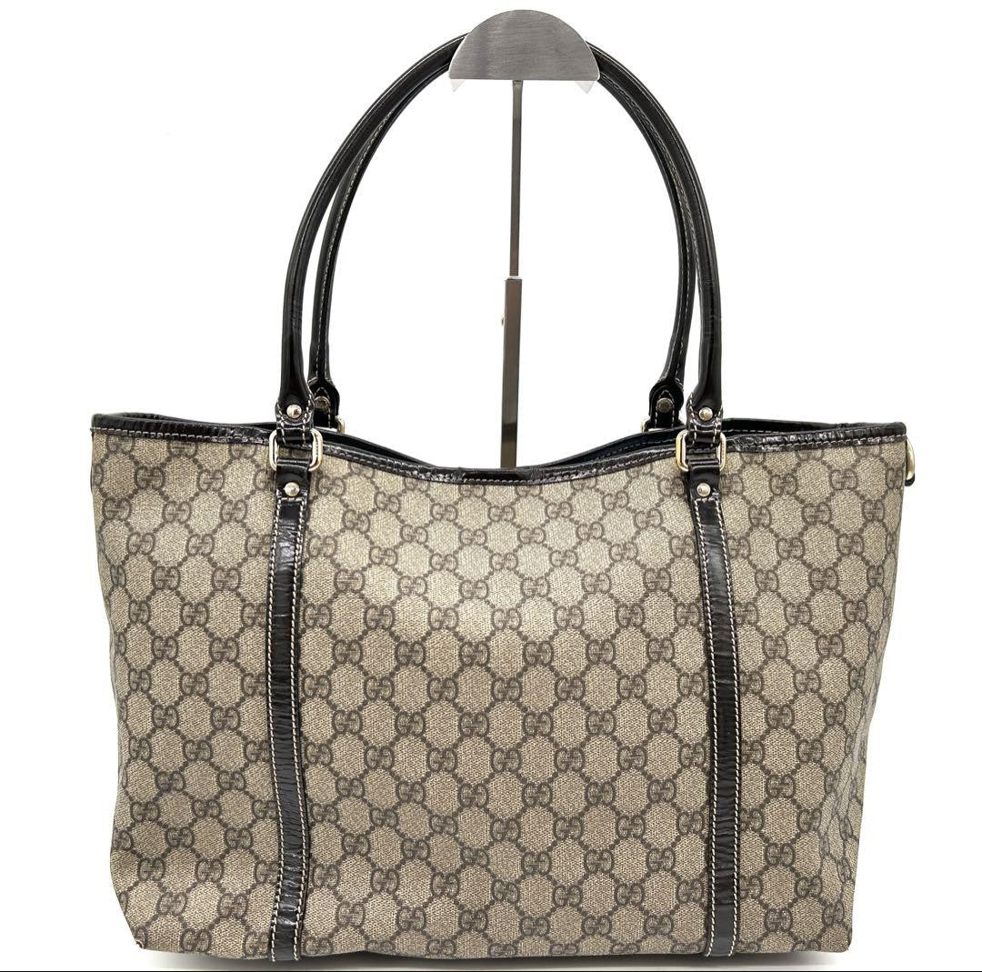 Gucci GG Supreme Tote Bag - Beige, PVC Enamel