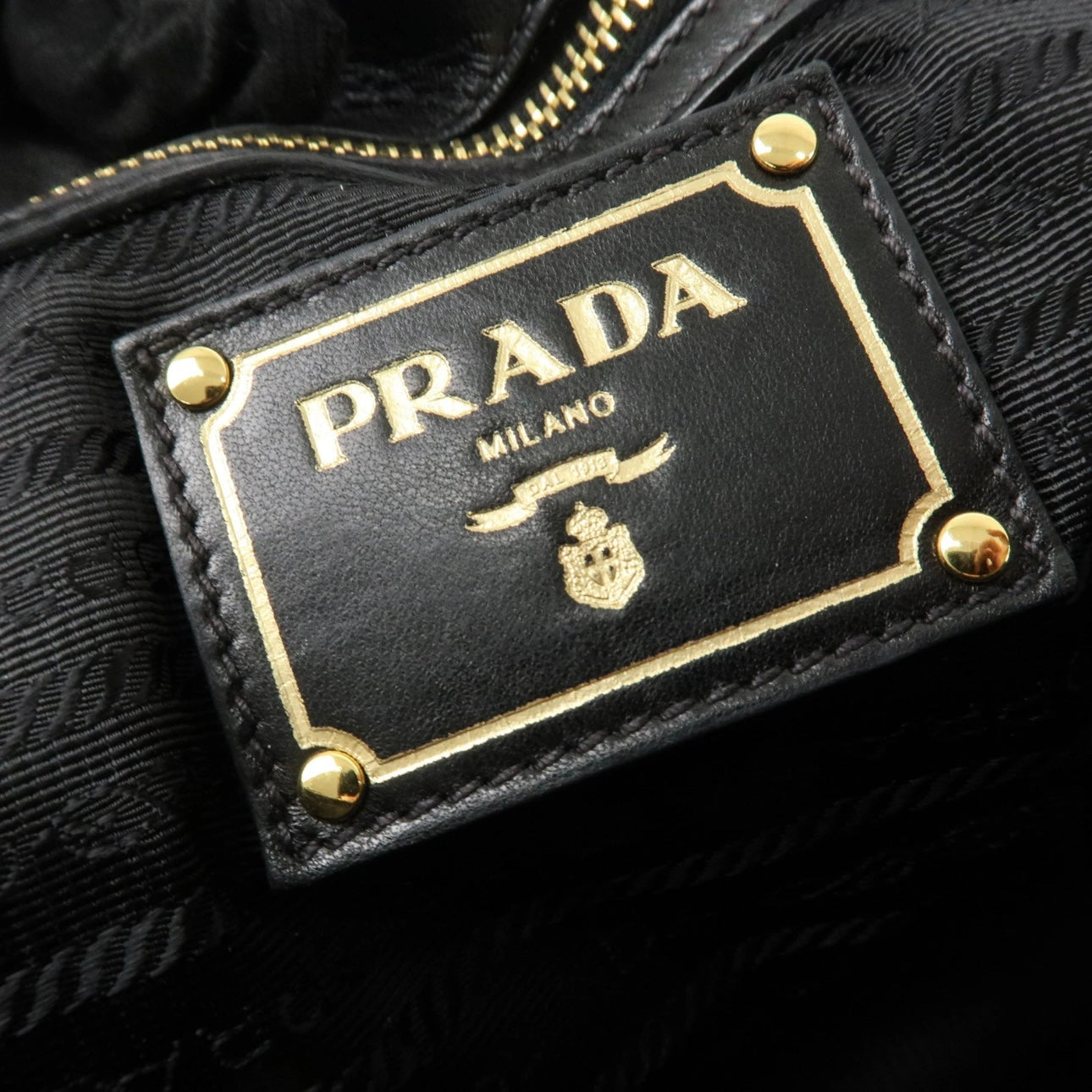 PRADA Leather 2WAY Tote Bag