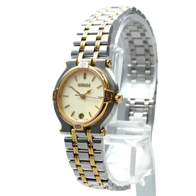 Gucci 9000L Watch - White, Stainless Steel