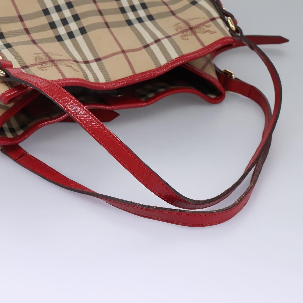Burberry Nova Check Shoulder Bag - Beige, PVC Leather