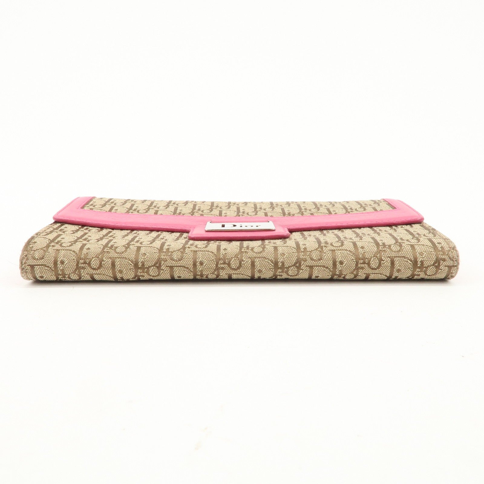 Christian Dior Trotter Wallet - Pink, Canvas Leather