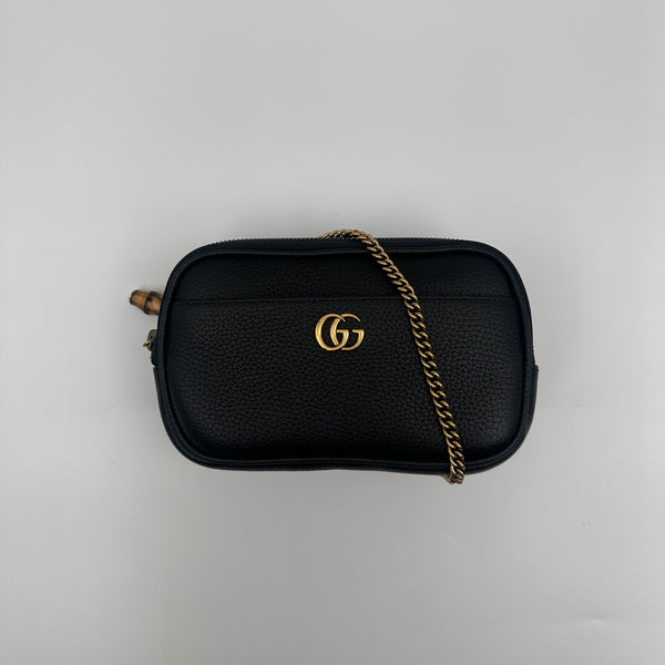 Gucci Double G Super Mini Bag With Bamboo