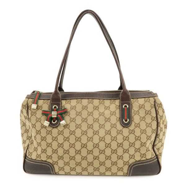 Gucci Sherry Line Tote Bag - Beige, GG Canvas, Leather