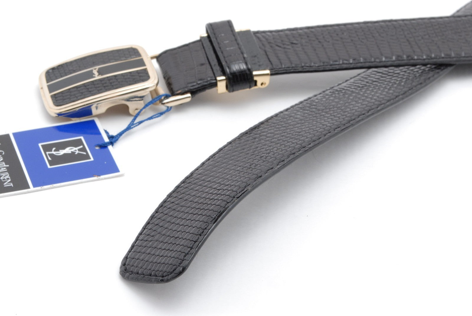 Saint Laurent Vintage YSL Belt - Black, Leather