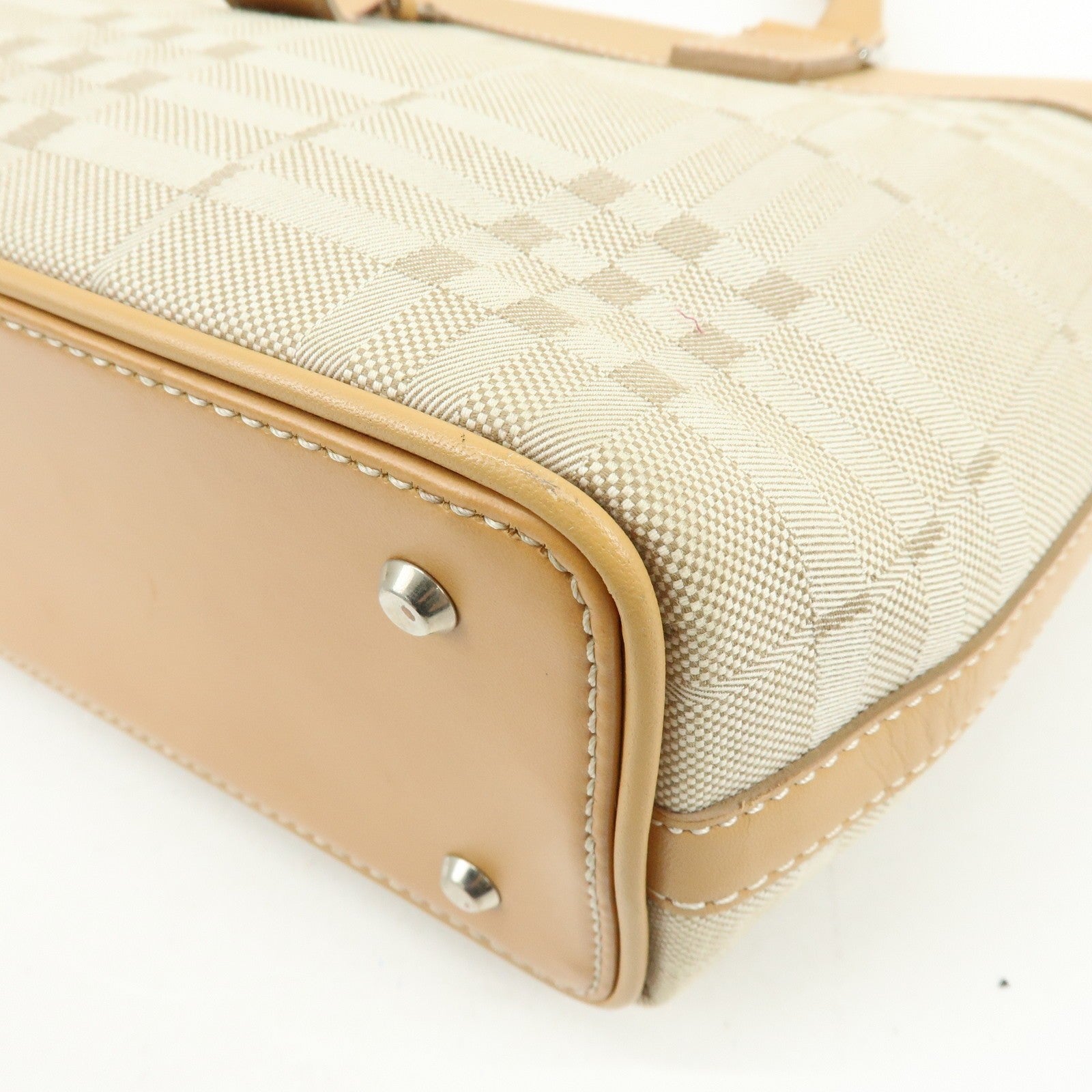 Burberry Tote Bag - Beige, Canvas Leather