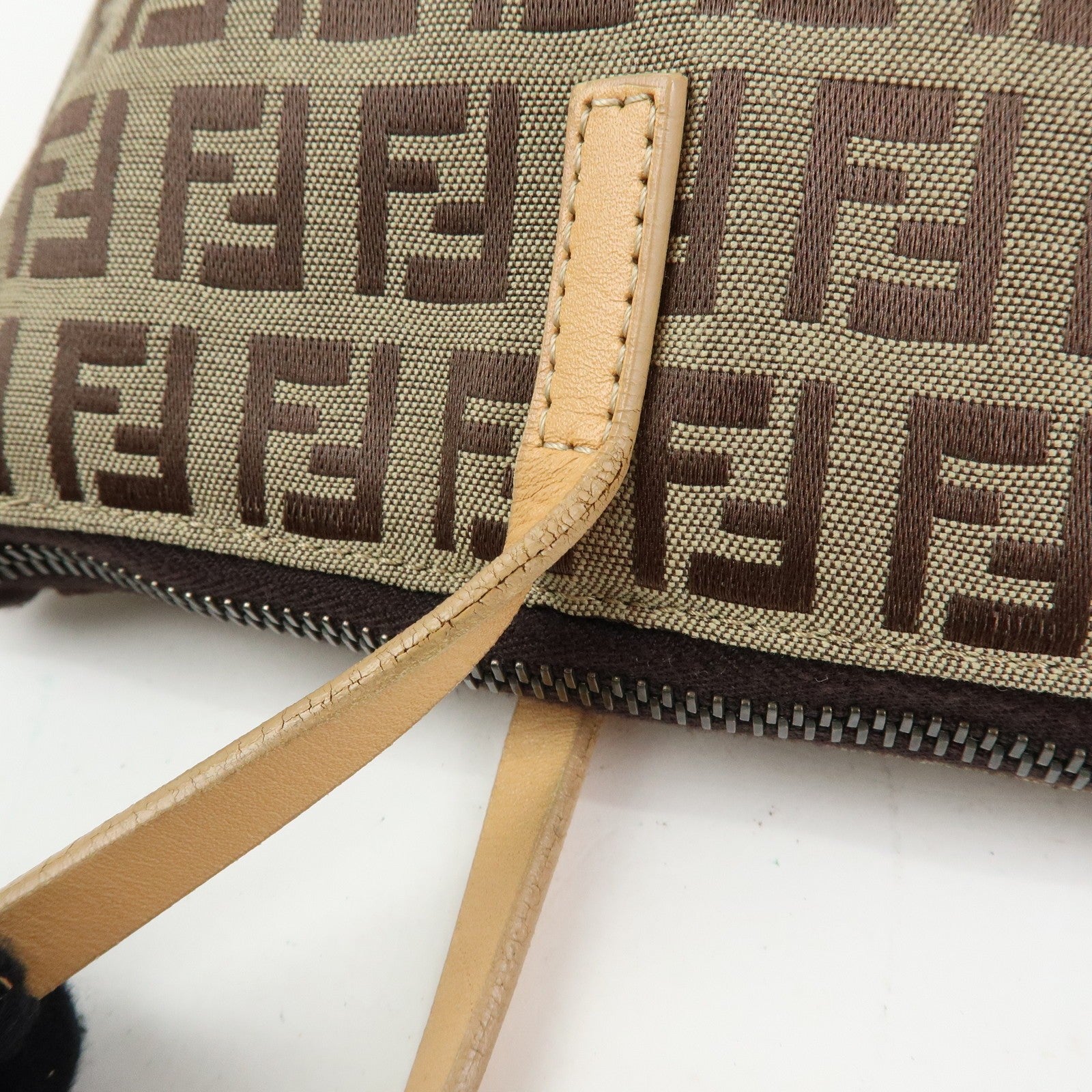 Fendi Tote Bag - Beige, Canvas Leather