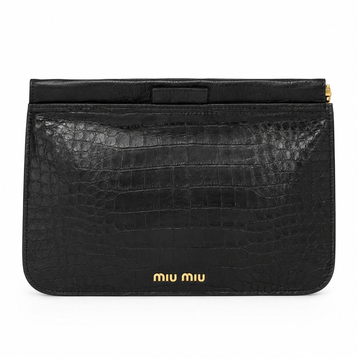 Miu Miu Black leather Clutch